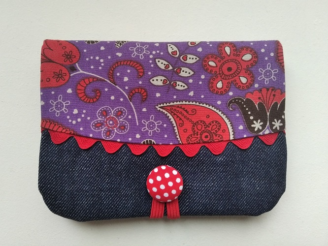 Fabric purse - ref. rd-200610-violet