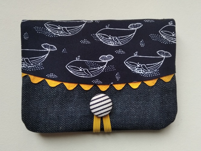 Fabric purse - ref. rd-200610-whale
